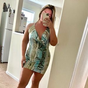 Multicolor Mini Dress